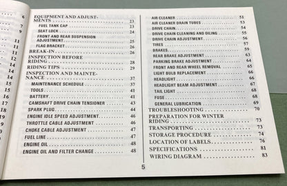 Genuine Suzuki 99011-35B20-03A LT230E Owner's Manual 1986