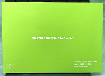 Genuine Suzuki 99011-35B20-03A LT230E Owner's Manual 1986