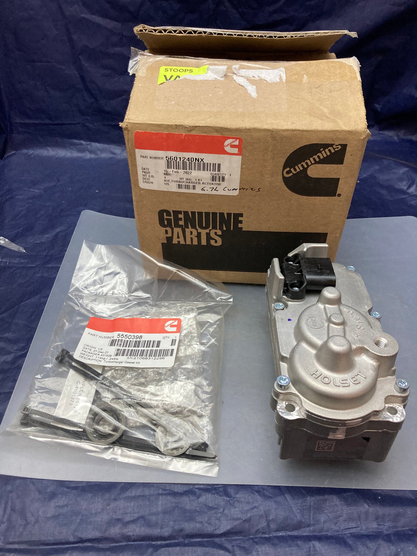 New Genuine Cummins 5601240NX Turbocharger Actuator