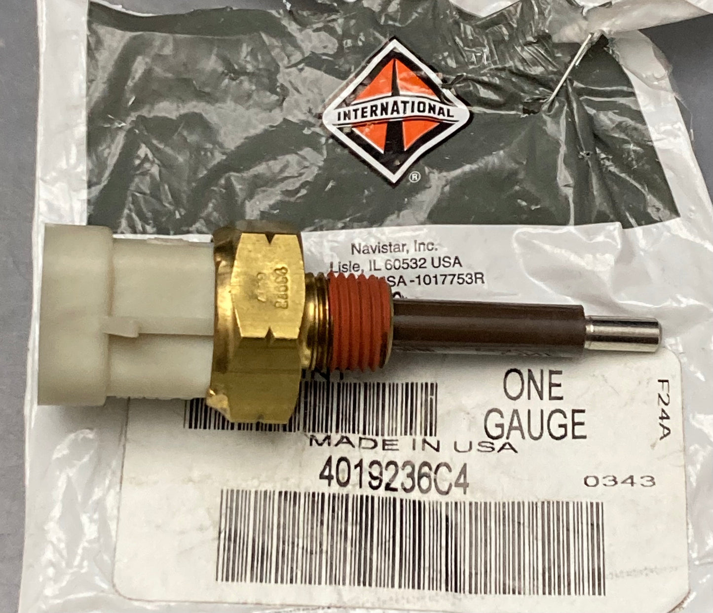 New Genuine International 4019236C4 Engine Coolant Temperature Sender