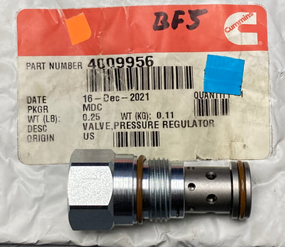 New Genuine Cummins 4009956 Automatic Transmission Pressure Regulator Valve