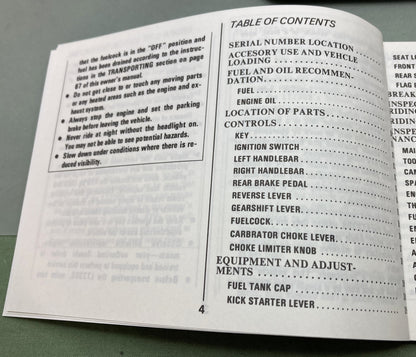 Genuine Suzuki 99011-22A22-03A LT230S Owner's Manual 1986