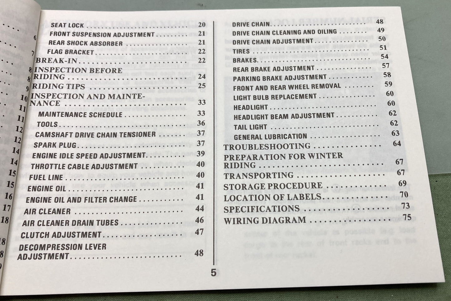 Genuine Suzuki 99011-22A22-03A LT230S Owner's Manual 1986