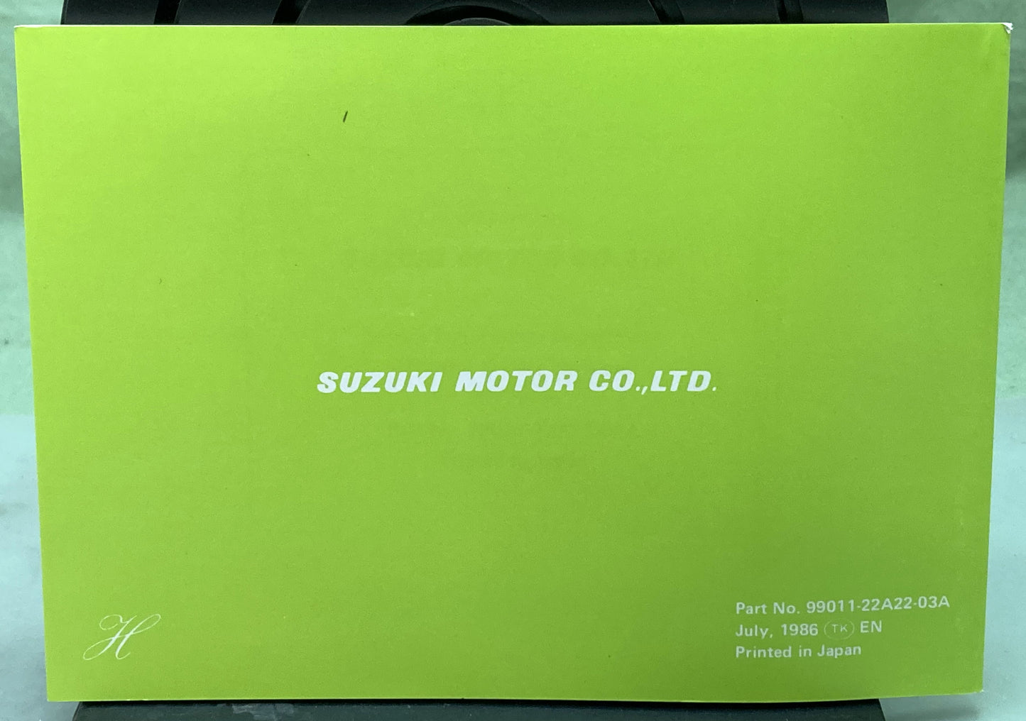 Genuine Suzuki 99011-22A22-03A LT230S Owner's Manual 1986