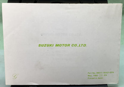 Genuine Suzuki 99011-18A21-03A LT230GE Owner's Manual 1985