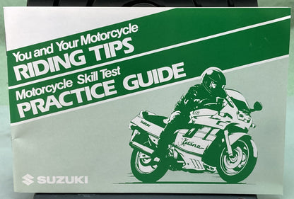 Genuine Suzuki 99014-20630-03A You and Your Motorcycle Riding Tips 1989
