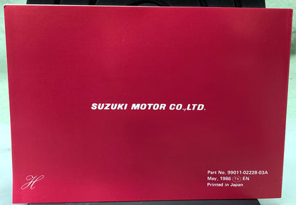 Genuine Suzuki 99011-02228-03A FA50 Owner's Manual 1986