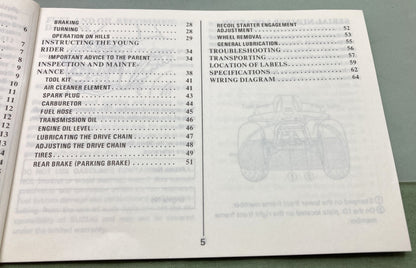Genuine Suzuki 99011-04233-03A LT50 Owner's Manual 1986