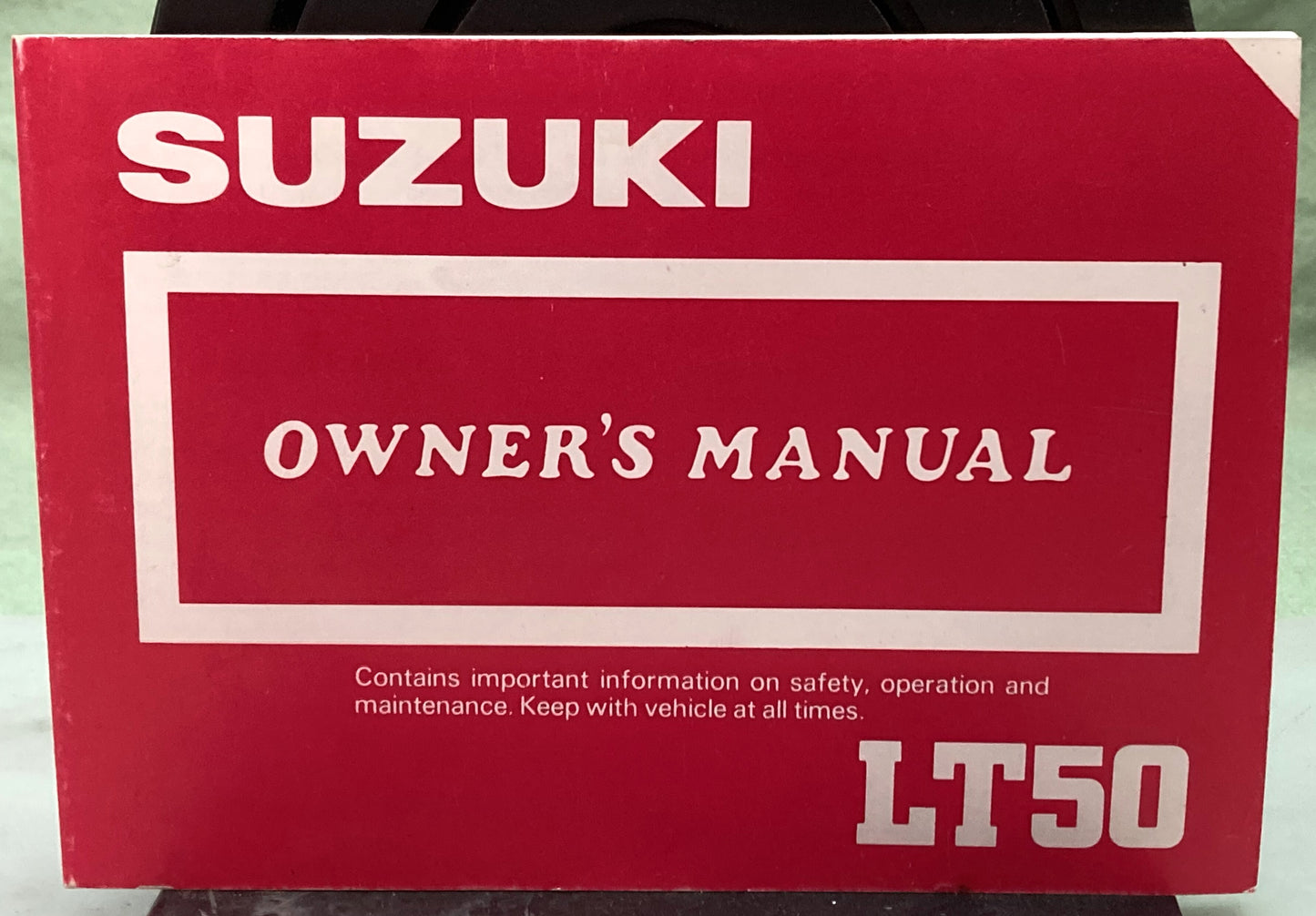 Genuine Suzuki 99011-04233-03A LT50 Owner's Manual 1986