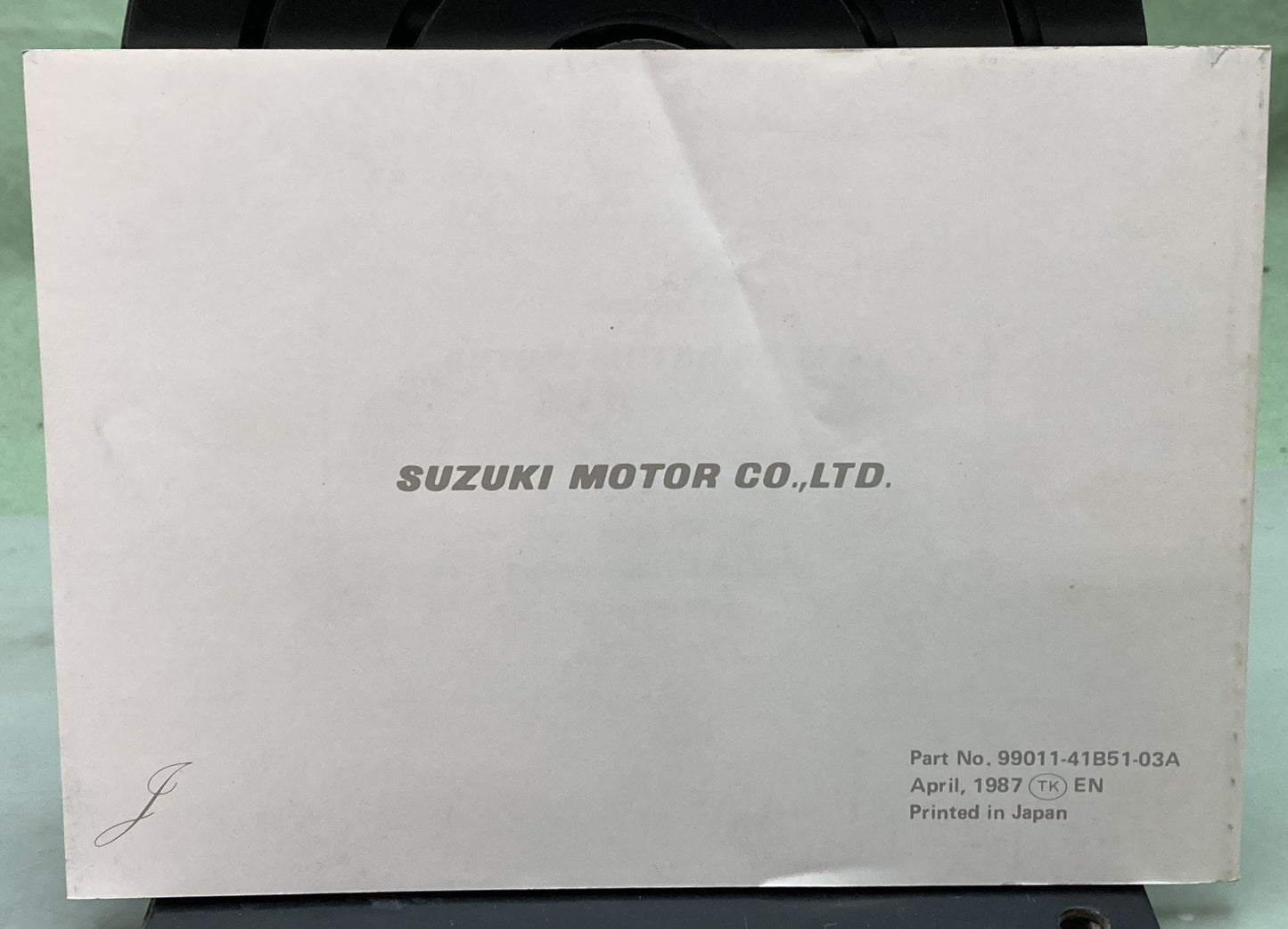Genuine Suzuki 99011-04B51-03A LT300E Owner's Manual 1987
