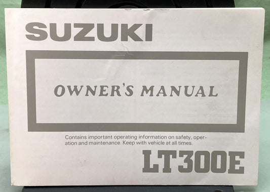 Genuine Suzuki 99011-04B51-03A LT300E Owner's Manual 1987