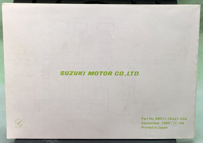 Genuine Suzuki 99011-19A21-03A LT250R Owner's Manual 1985