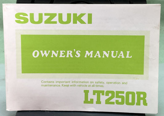Genuine Suzuki 99011-19A21-03A LT250R Owner's Manual 1985