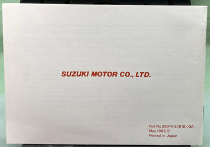 Genuine Suzuki 99014-20610-03A Tips for The ATV Rider and Off-Road Practice 1985