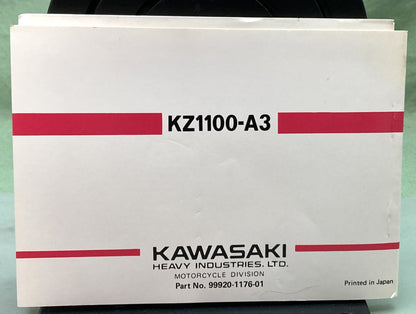 Genuine Kawasaki 99920-1176-01 KZ1100 Owner's Manual 1982