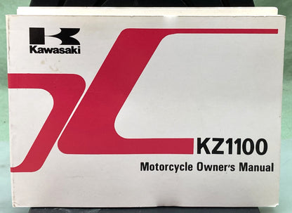 Genuine Kawasaki 99920-1176-01 KZ1100 Owner's Manual 1982