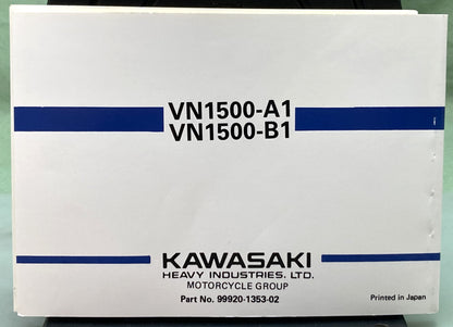 Genuine Kawasaki 99920-1353-02 Vulcan 88/88SE Owner's Manual 1987
