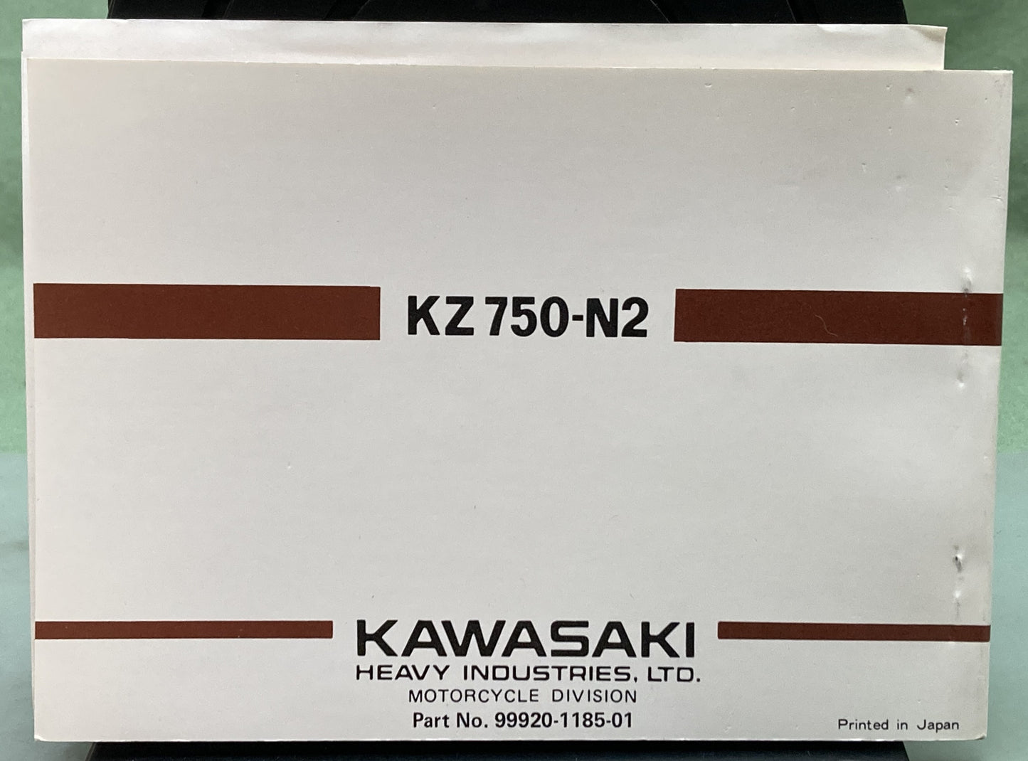 Genuine Kawasaki 99920-1185-01 KZ750 Spectre Owner's Manual 1982