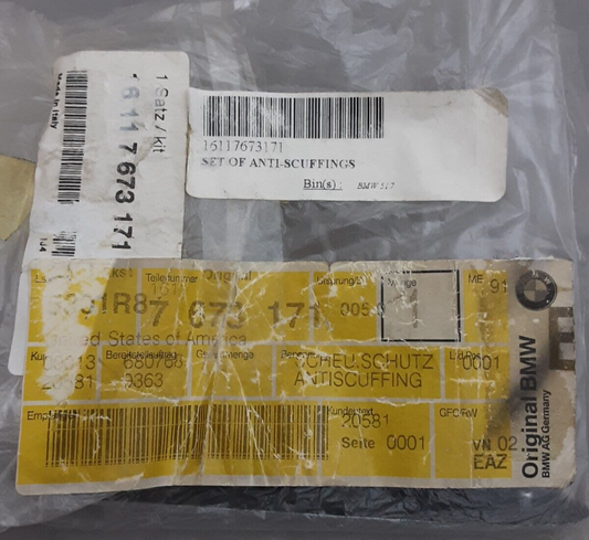 NEW GENUINE BMW 16117673171 ANTI-SCUFFINGS SET +1 F650GS 99-07 G650GS 08-09