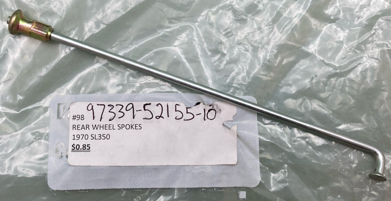 NEW GENUINE HONDA 97339-52155-10 Rear Wheel Inner Spoke B & Nipple