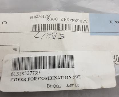 NEW GENUINE BMW 61318527799 COVER FOR COMBINATION SWITCH LEFT