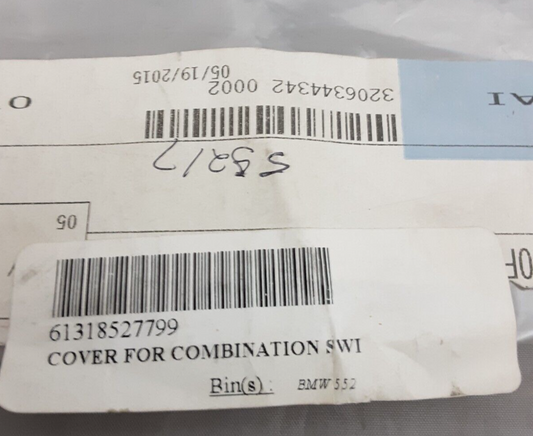 NEW GENUINE BMW 61318527799 COVER FOR COMBINATION SWITCH LEFT