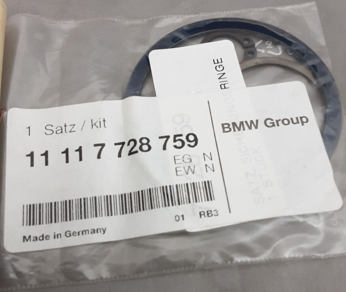 NEW GENUINE BMW 11117728759 SET OF CIRCLIPS K1600GT K1600GTL 2010-2012
