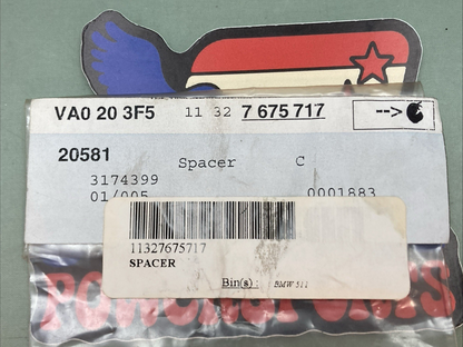 NEW GENUINE BMW 11327675717 SPACER-2, 65MM