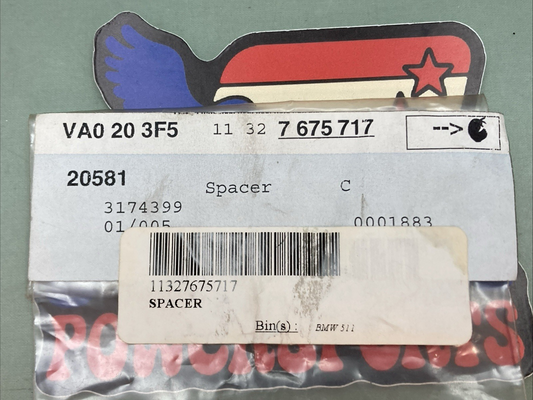 NEW GENUINE BMW 11327675717 SPACER-2, 65MM