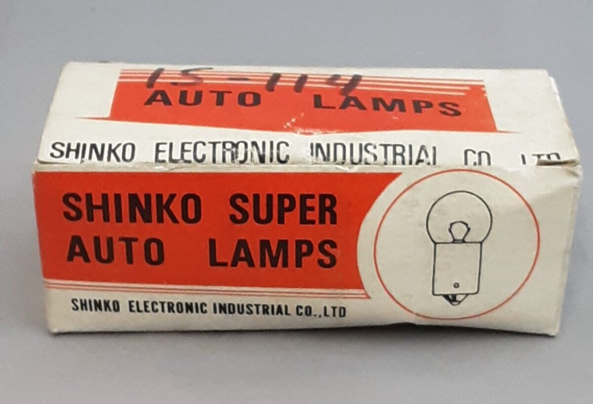 QTY 5 NEW SHINKO 15-114 SUPER AUTO LAMPS MOTORCYCLE REPLACEMENT BULBS