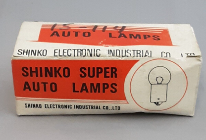 QTY 5 NEW SHINKO 15-114 SUPER AUTO LAMPS MOTORCYCLE REPLACEMENT BULBS