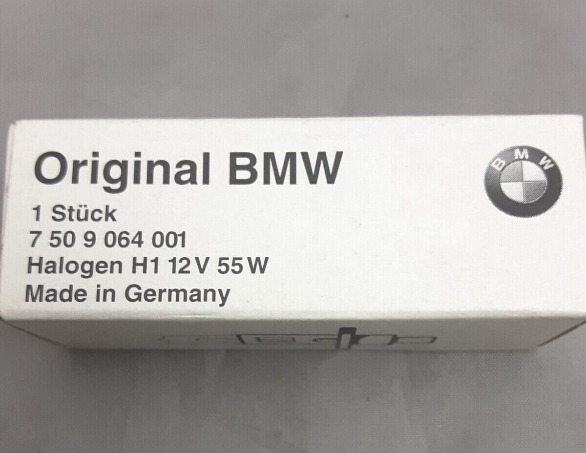 NEW GENUINE BMW 7509064001 H1 HALOGEN BULB 12V 55W