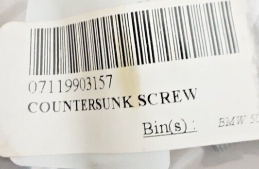 NEW REPLACES BMW 07119903157 COUNTERSUNK SCREW-M5X10-10.9-ZNS Dakar F650