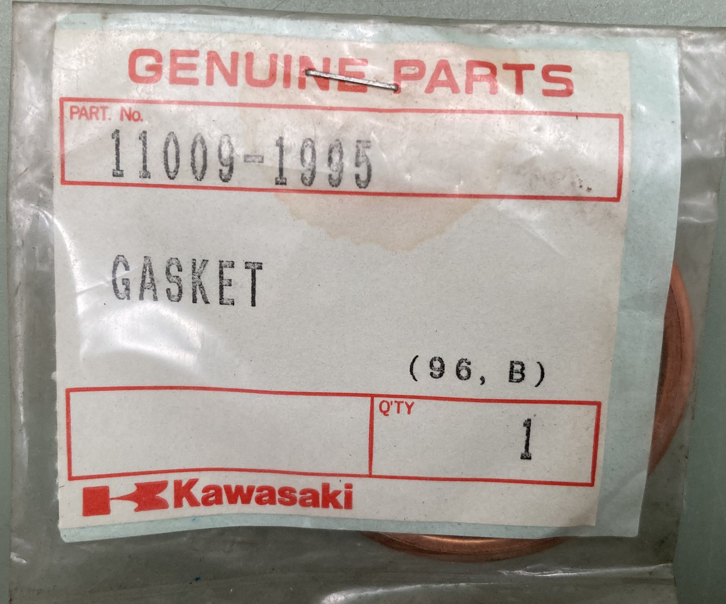 New Genuine Kawasaki 11009-1995 EXHAUST PIPE GASKET 11009-1618