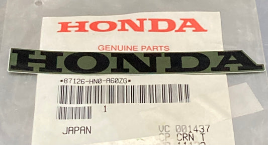 New Genuine Honda 87126-HN0-A60ZG Mark, Rr (Type7)