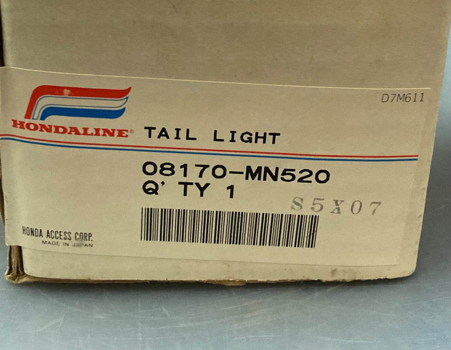 New Genuine Hondaline 08170-MN520 Tail Light Assembly