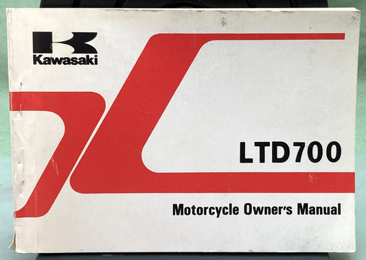 Genuine Kawasaki 99920-1262-01 LTD700 Owner's Manual 1983