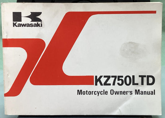Genuine Kawasaki 99920-1144-02 KZ750LTD Owner's Manual 1981