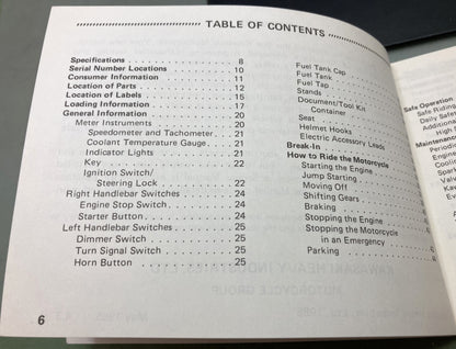 Genuine Kawasaki 99920-1319-01 454LTD Owner's Manual 1985