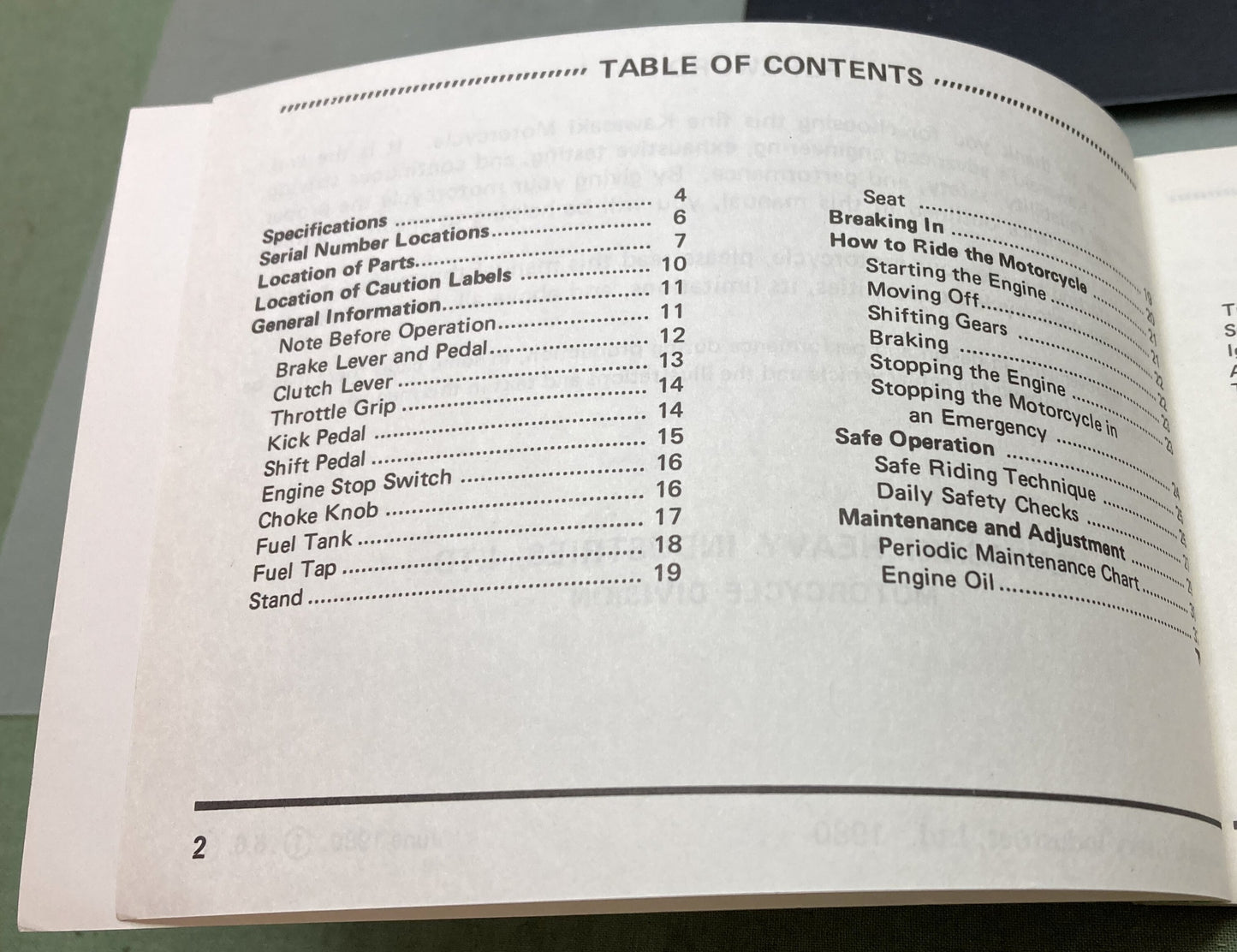 Genuine Kawasaki 99920-1121-01 KD80 Owner's Manual 1980