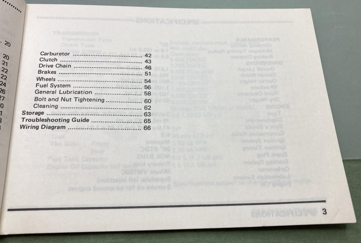 Genuine Kawasaki 99920-1218-01 KD80M Owner's Manual 1982