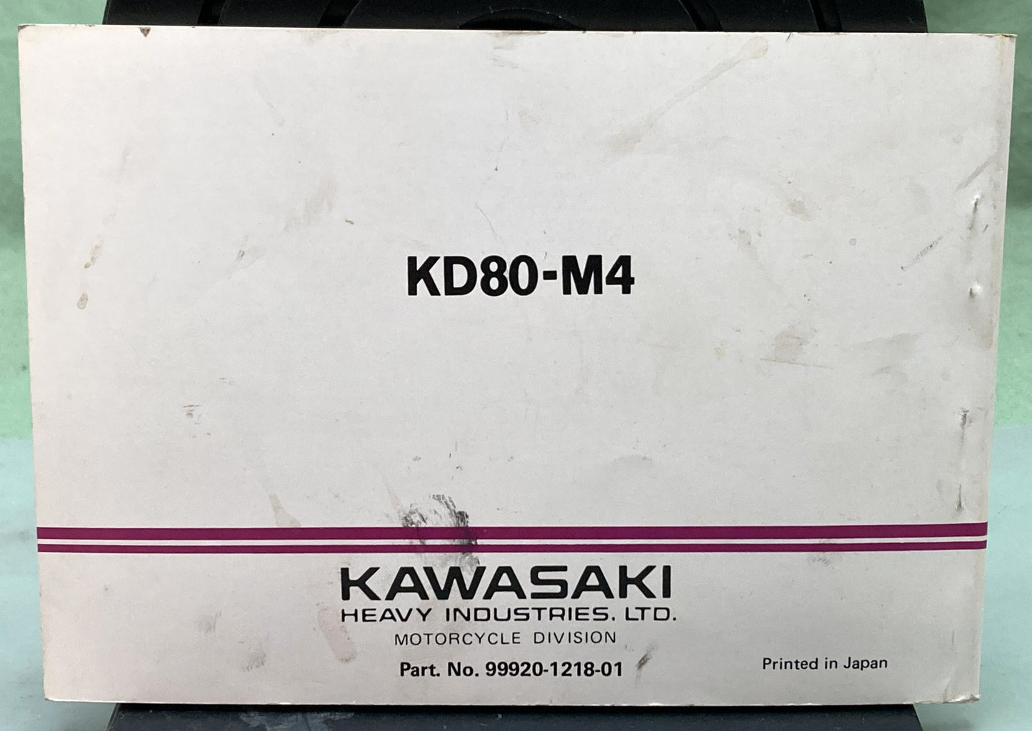 Genuine Kawasaki 99920-1218-01 KD80M Owner's Manual 1982