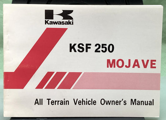 Genuine Kawasaki 99920-1430-01 KSF250 Mojave Owner's Manual 1987
