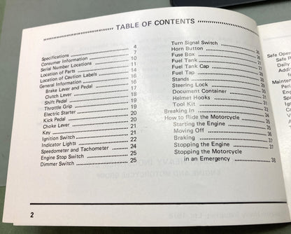 Genuine Kawasaki 99932-004-01 KZ400-D4 Owner's Manual 1976