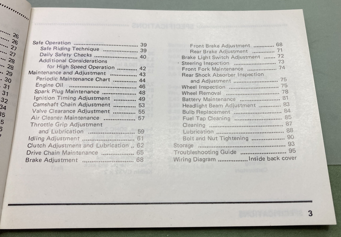 Genuine Kawasaki 99932-004-01 KZ400-D4 Owner's Manual 1976