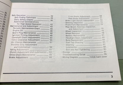 Genuine Kawasaki 99932-004-01 KZ400-D4 Owner's Manual 1976