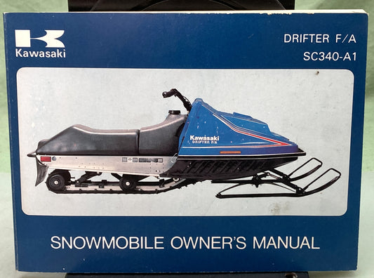 Genuine Kawasaki 99974-3509 Drifter F/A SC340-A1 Snowmobile Owner's Man. '79
