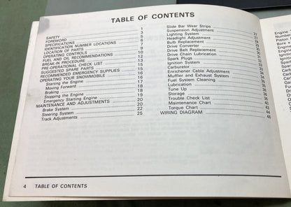 Genuine Kawasaki 99974-3509 Drifter F/A SC340-A1 Snowmobile Owner's Man. '79