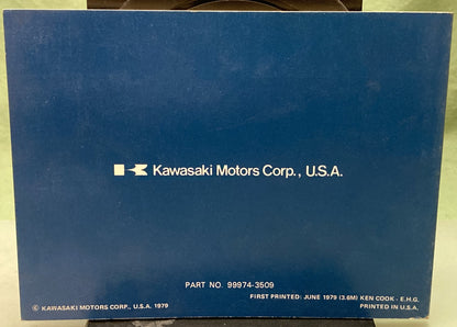 Genuine Kawasaki 99974-3509 Drifter F/A SC340-A1 Snowmobile Owner's Man. '79