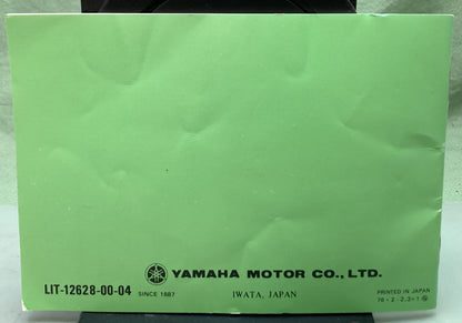 Genuine Yamaha LIT-12628-00-04 GP440A Snowmobile Owner's Manual